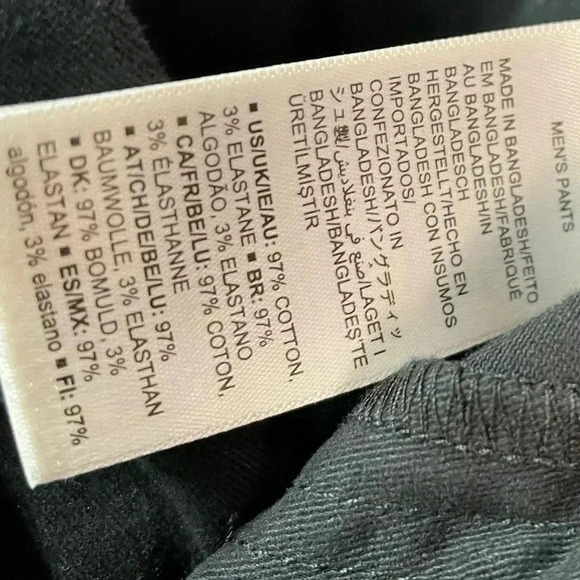 Amazon Essentials work pants size 34X28 Dark Blue/ Navy /Cotton - Picture 7 of 9